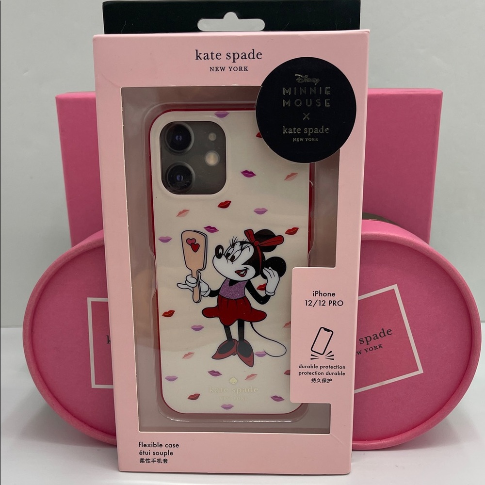 Kate Spade Minnie Mouse iPhone 12/12 Pro Case - Cream and Red